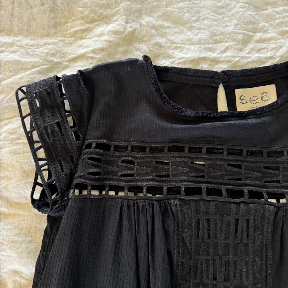 Sea New York Black Lace Mini Dress